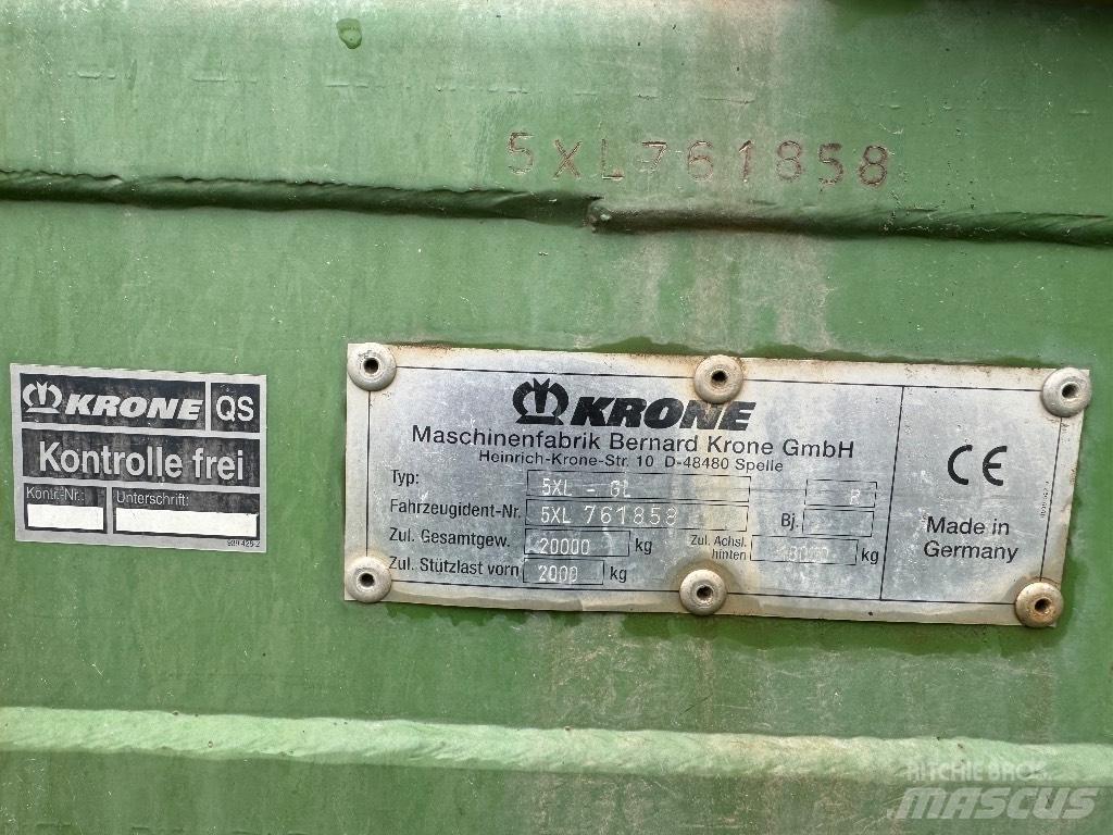 Krone 5 XL GL مقطورات ذاتية التحميل