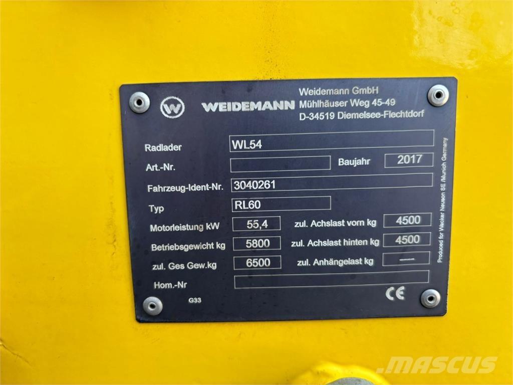 Wacker WL 54 لوادر بعجل