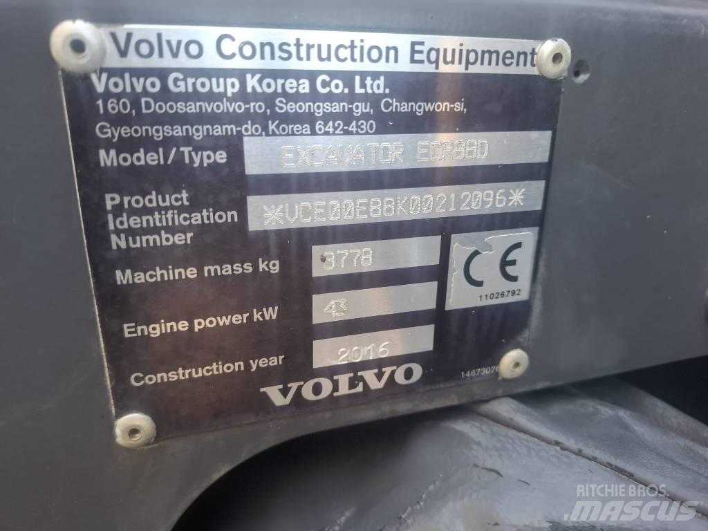Volvo ECR 88 D حفارات وسط 7 طن - 12 طن