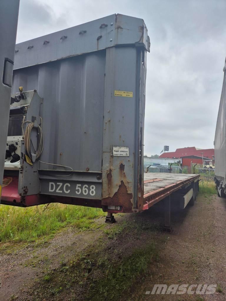 Krone FLAKTRAILER نصف مقطورات مسطحة / مفصلية الجوانب