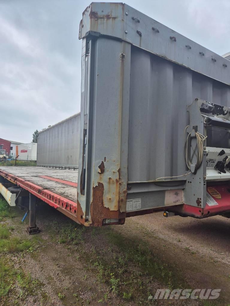 Krone FLAKTRAILER نصف مقطورات مسطحة / مفصلية الجوانب