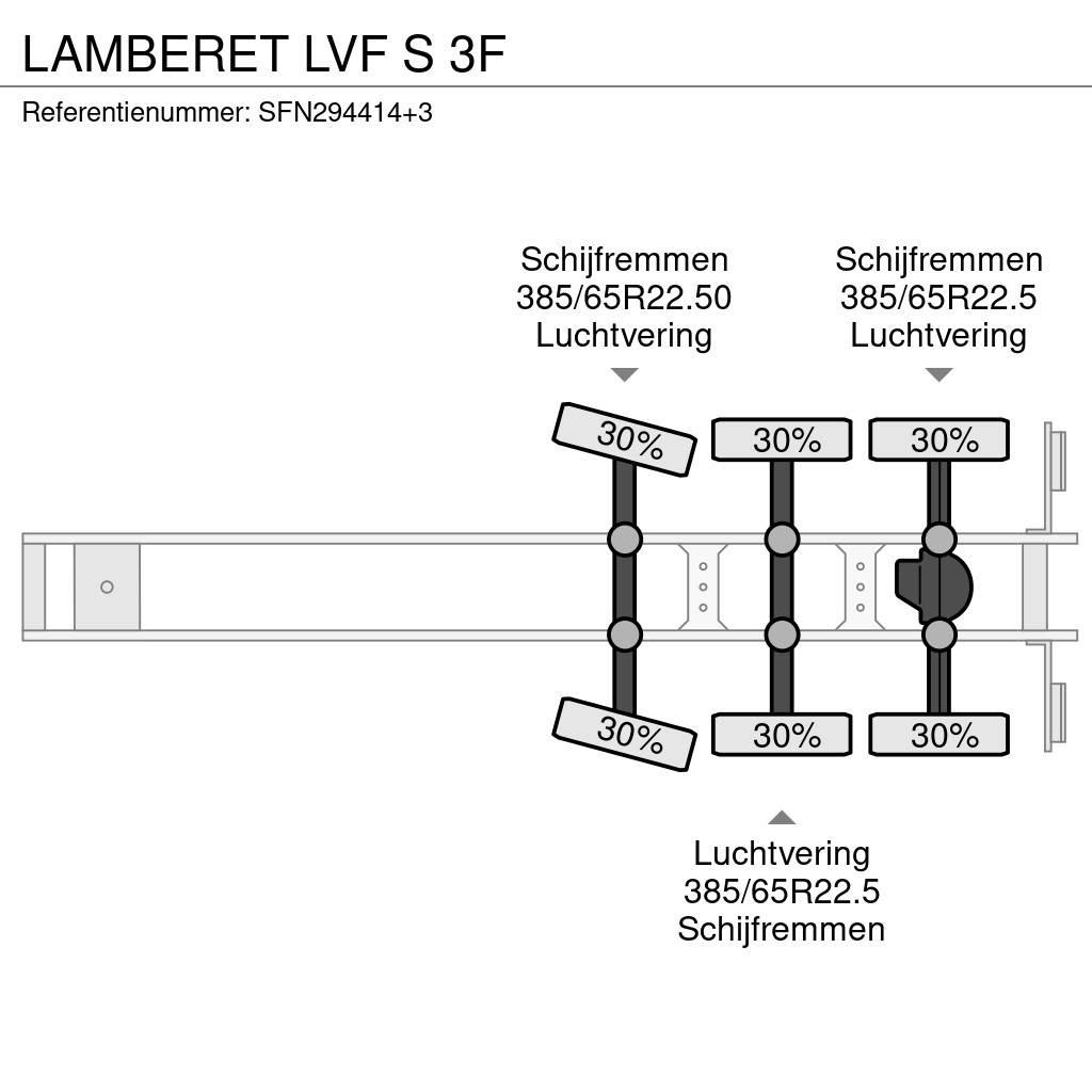 Lamberet LVF S 3F نصف مقطورات بدرجة حرارة قابلة للضبط