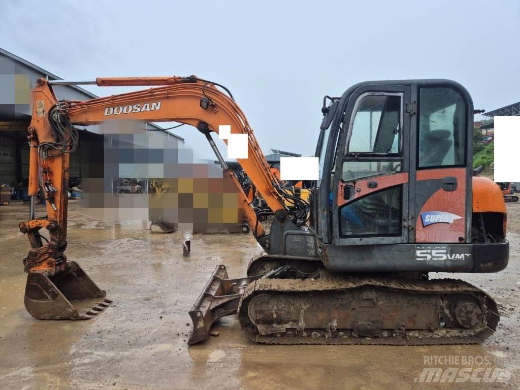 Doosan Solar 55 V حفارات صغيرة أقل من 7 طن (حفارات صغيرة)