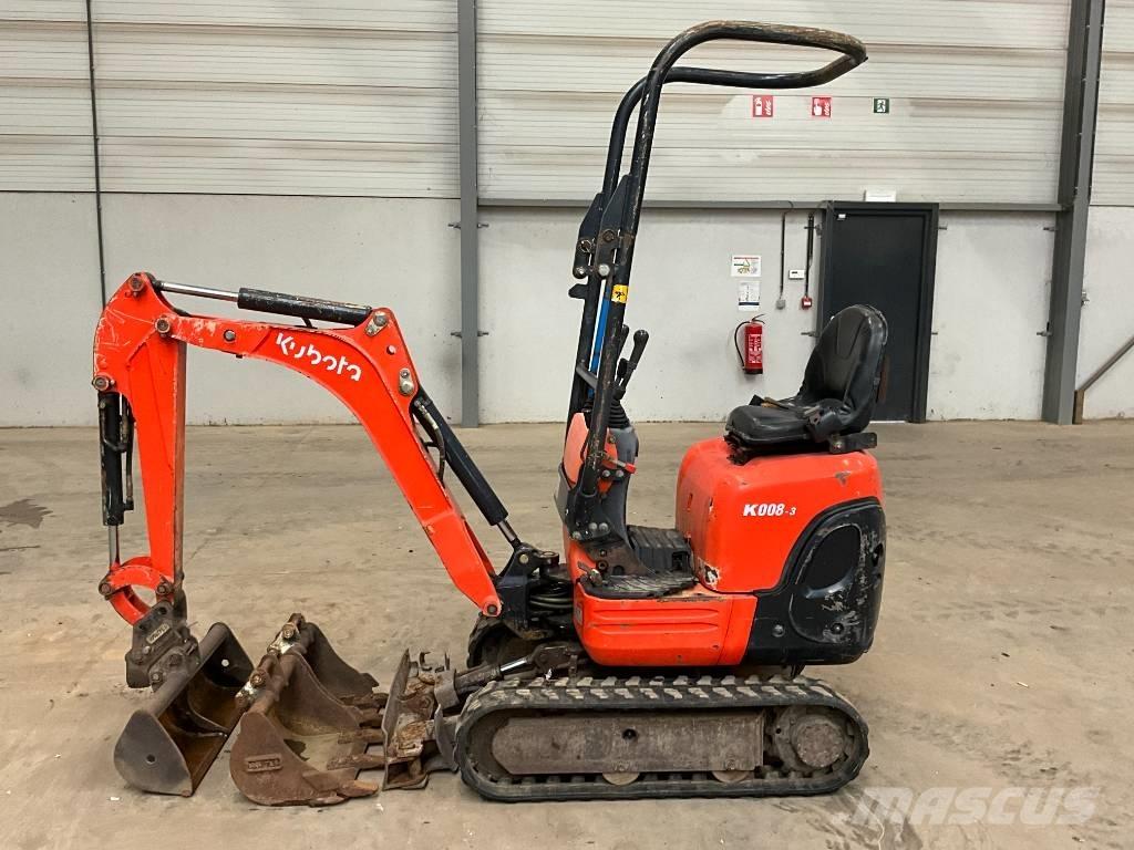 Kubota K 008-3 حفارات صغيرة أقل من 7 طن (حفارات صغيرة)