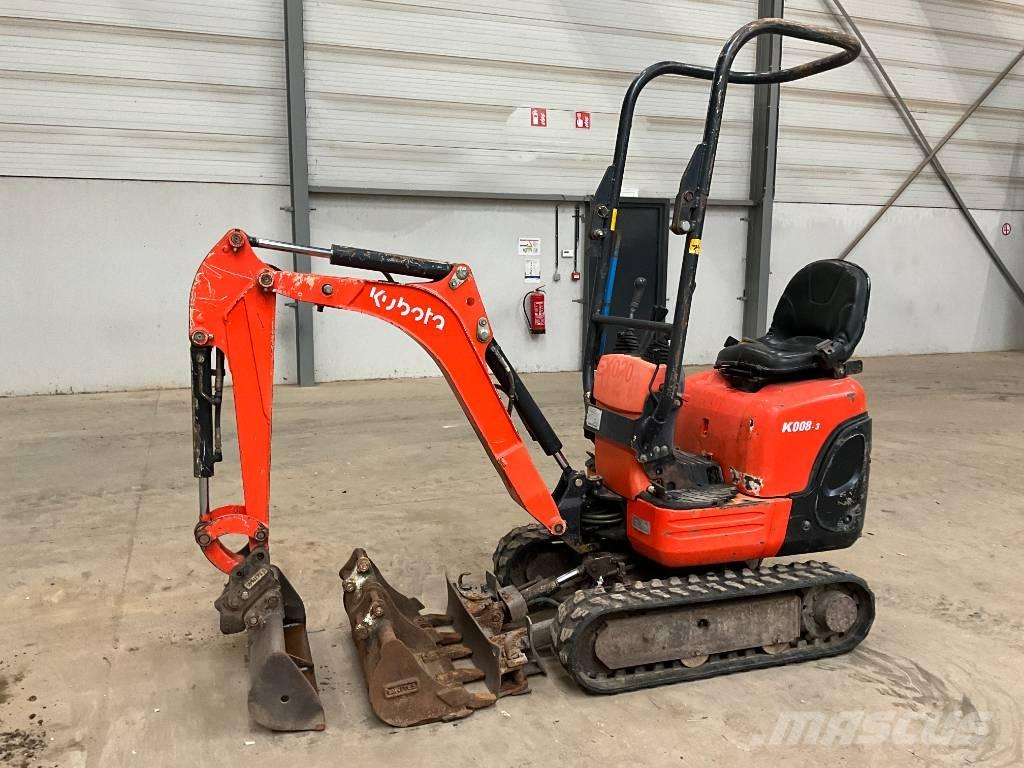 Kubota K 008-3 حفارات صغيرة أقل من 7 طن (حفارات صغيرة)