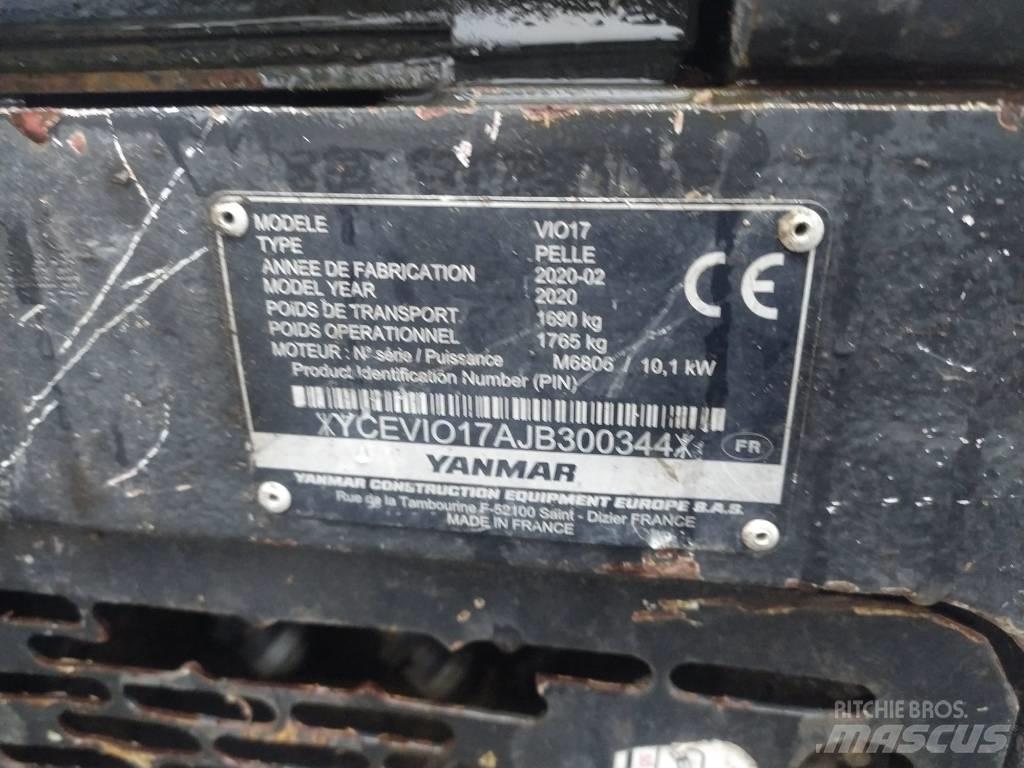 Yanmar Vio 17 U حفارات صغيرة أقل من 7 طن (حفارات صغيرة)