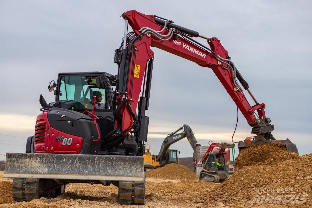 Yanmar VIO80-2PB حفارات وسط 7 طن - 12 طن