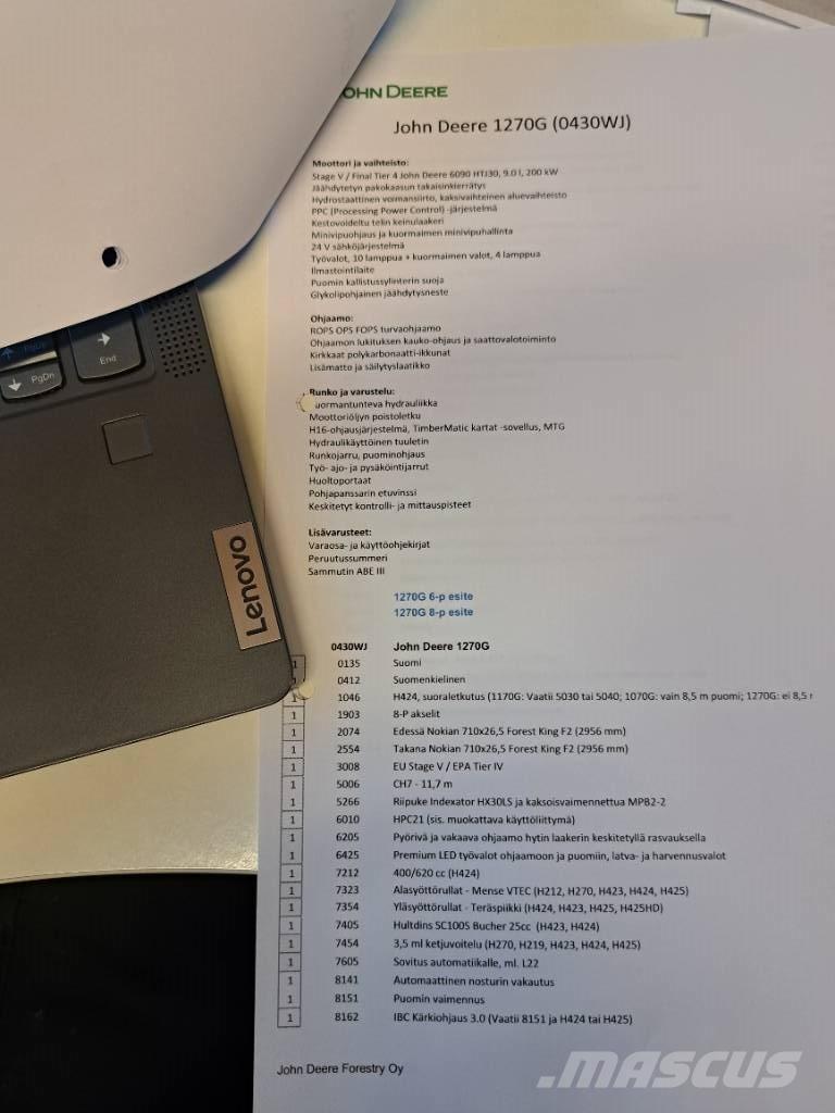 John Deere 1270 G حصادات