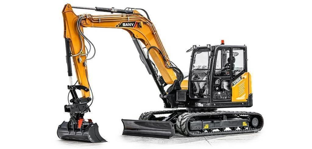 Sany SY 80 U DEMO حفارات وسط 7 طن - 12 طن