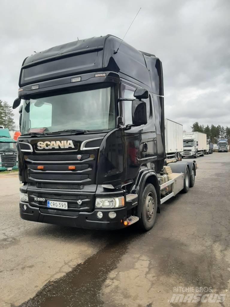 Scania R 580 شاحنات الرافعات الخطافية