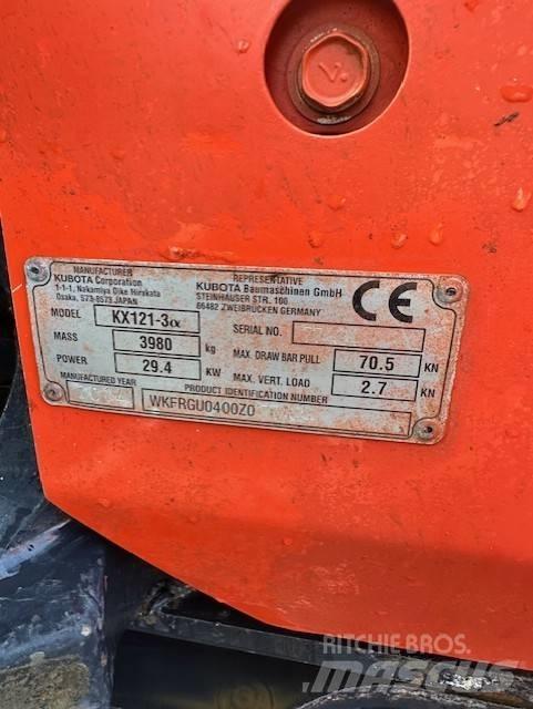 Kubota KX 121-3 حفارات صغيرة أقل من 7 طن (حفارات صغيرة)