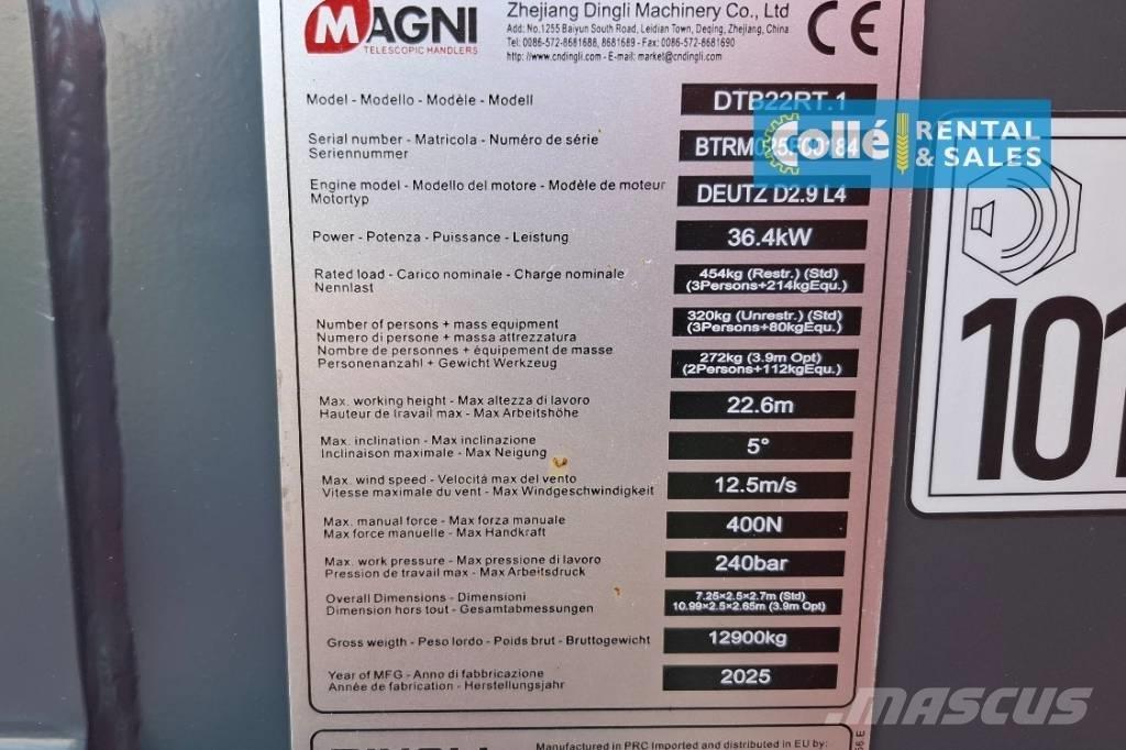 Magni DTB 22 RT | 2025 رافعات سلة تلسكوبية