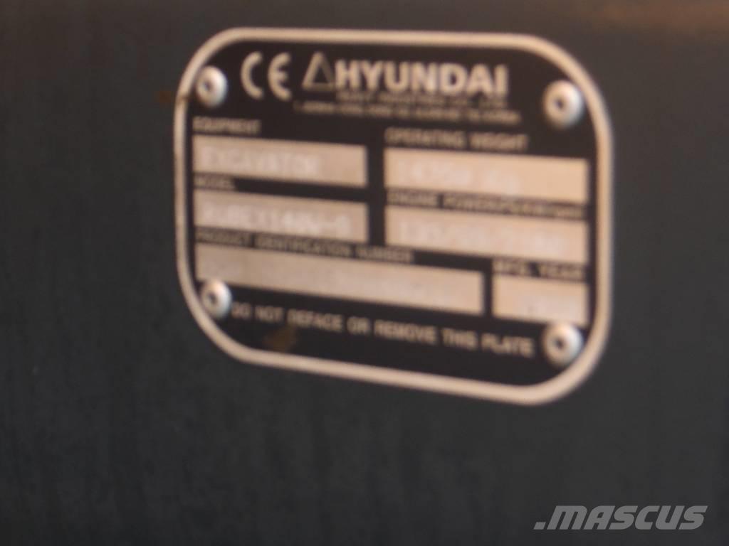 Hyundai R 140 W حفارات بعجل