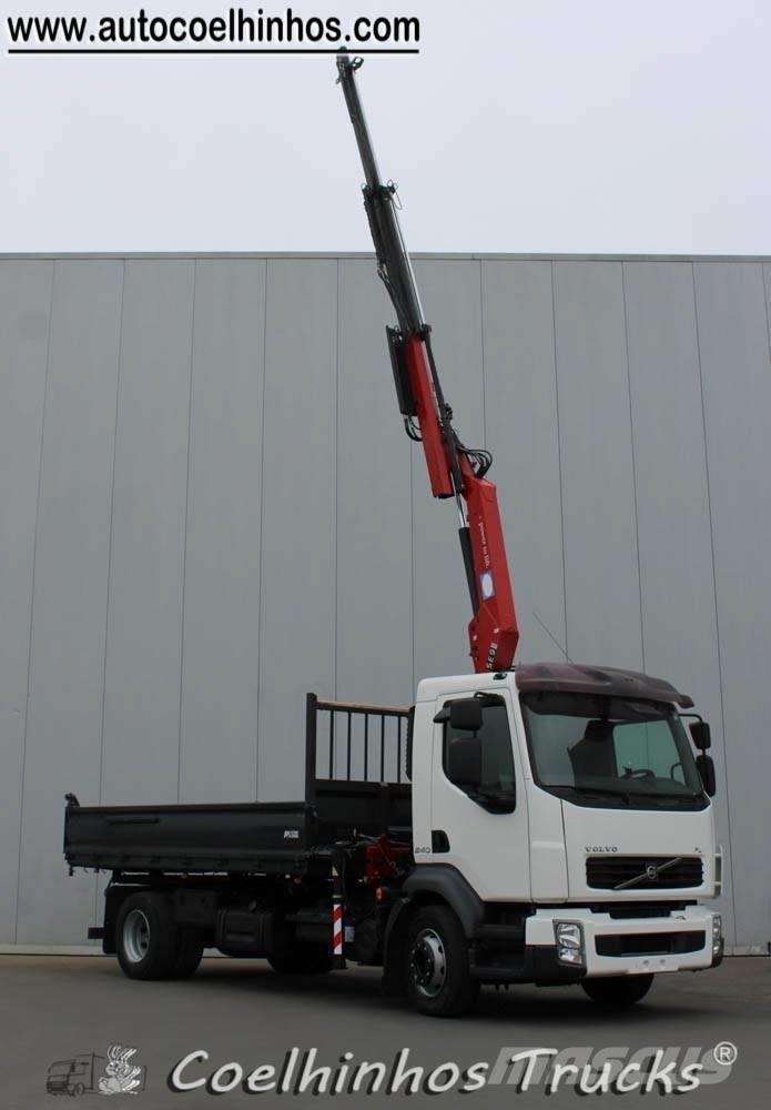 Volvo FL 240 + HMF 635 شاحنات قلابة