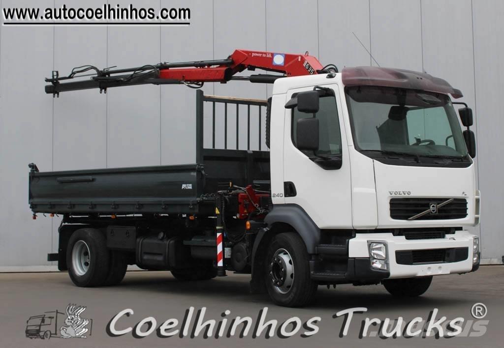Volvo FL 240 + HMF 635 شاحنات قلابة