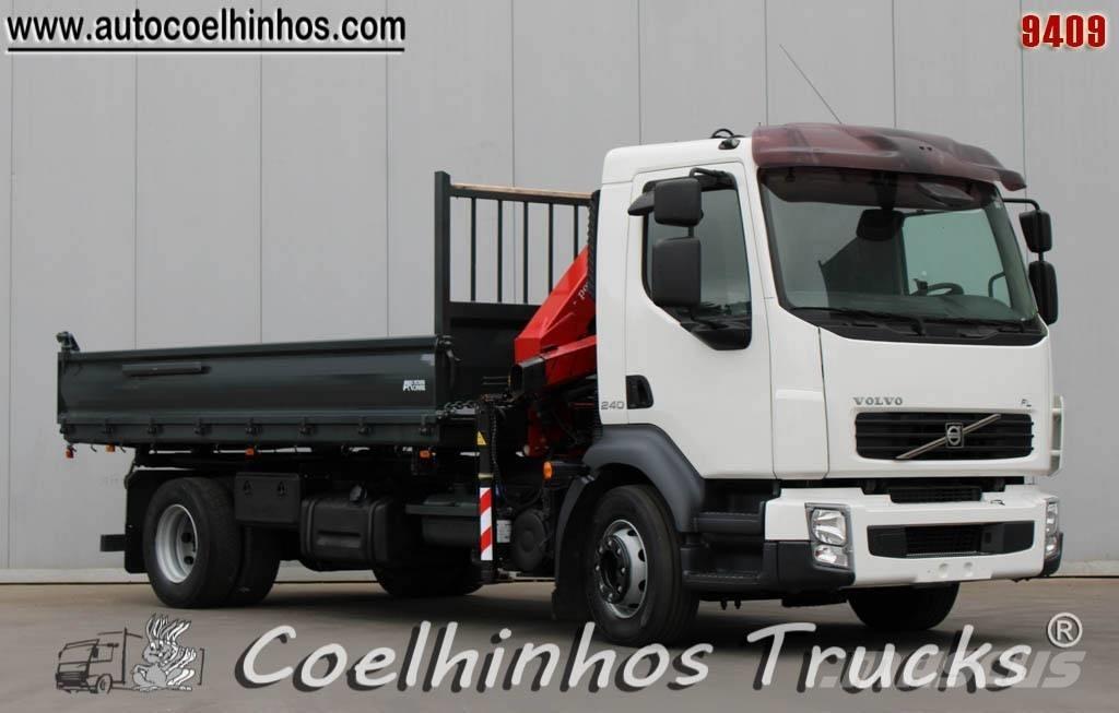 Volvo FL 240 + HMF 635 شاحنات قلابة