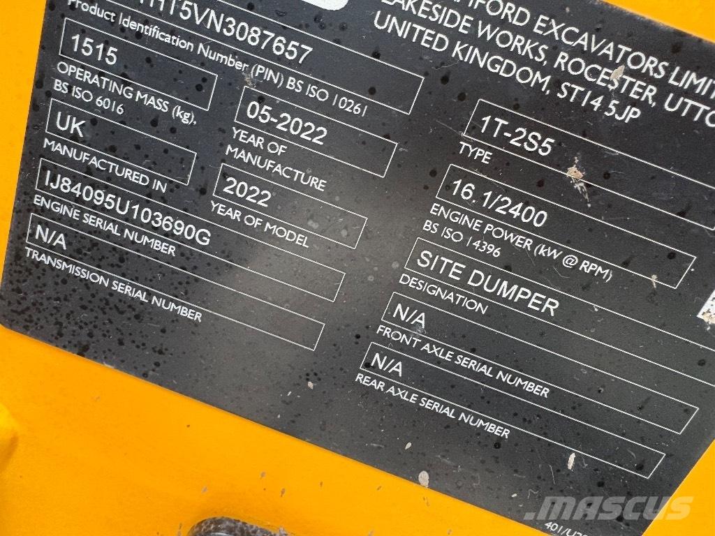 JCB 1T-2 عربات نقل قلابة للمواقع