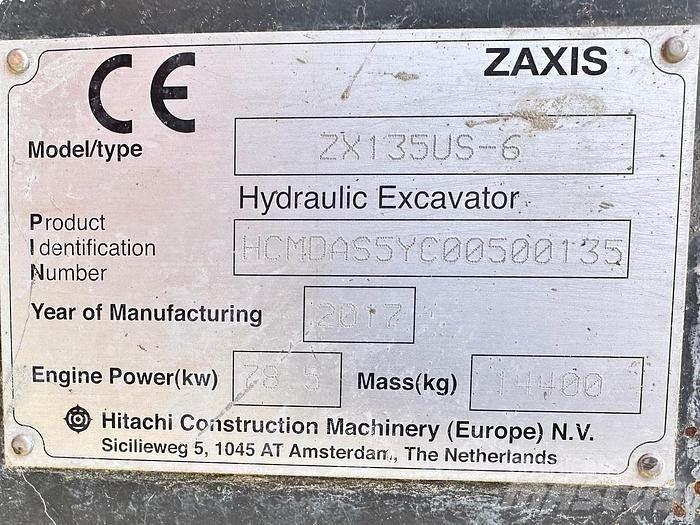 Hitachi ZX135US-6 حفارات خاصة