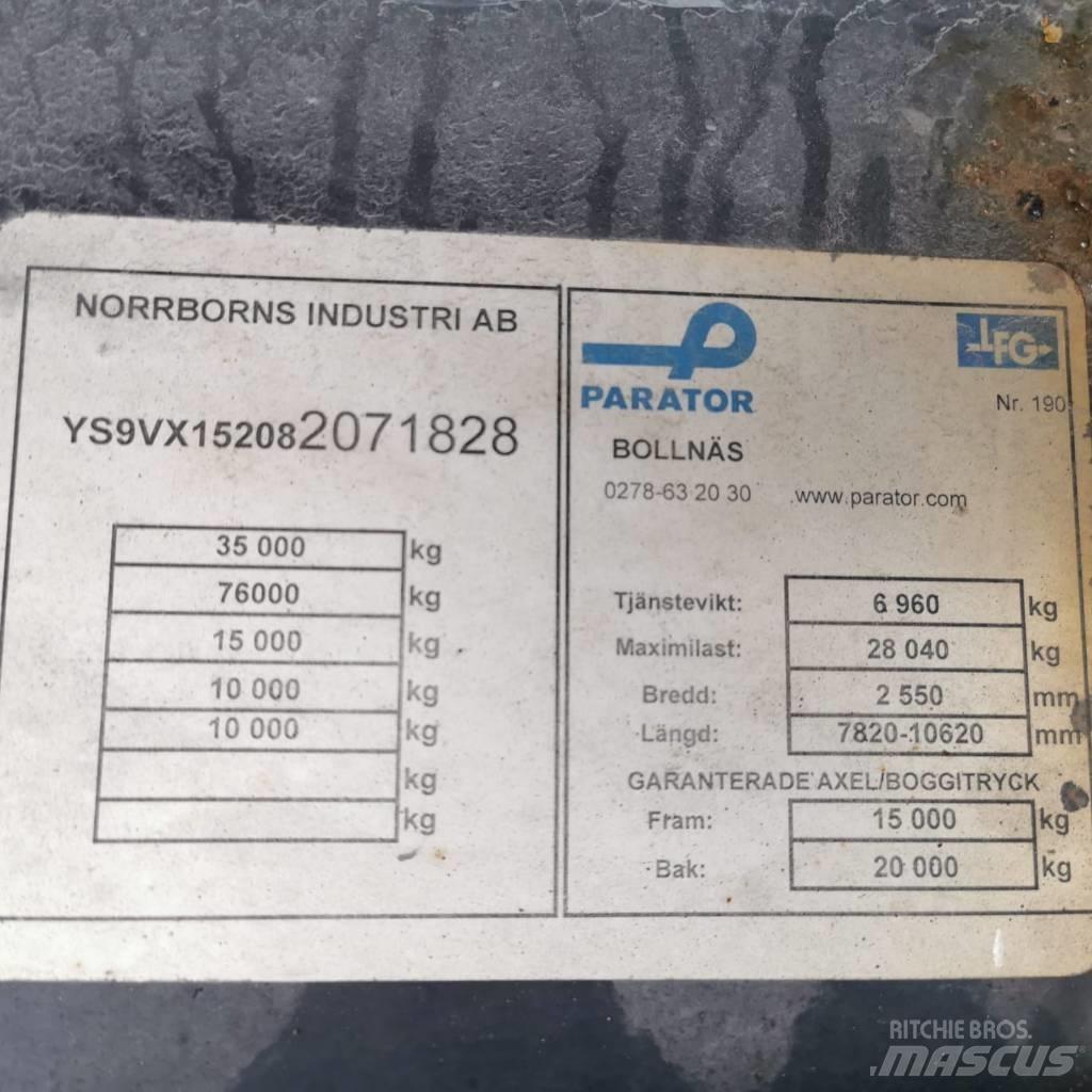 Parator VX 15-20 مقطورات ذات هيكل صندوقي