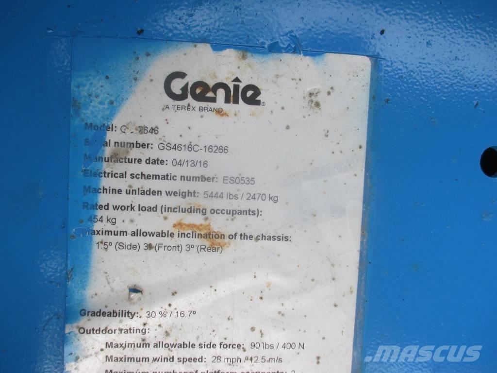 Genie GS 2646 رافعات مقصية الشكل