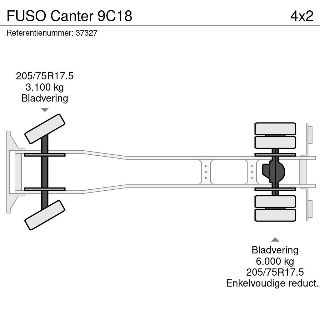 Fuso Canter 9C18 شاحنات المخلفات