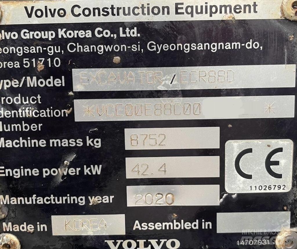 Volvo ECR 88 D Pro حفارات وسط 7 طن - 12 طن