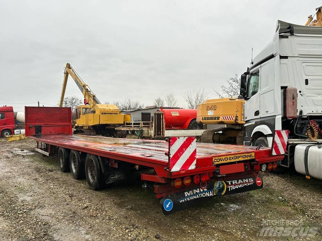 Van Hool 3 Axle نصف مقطورة مسطحة منخفضة