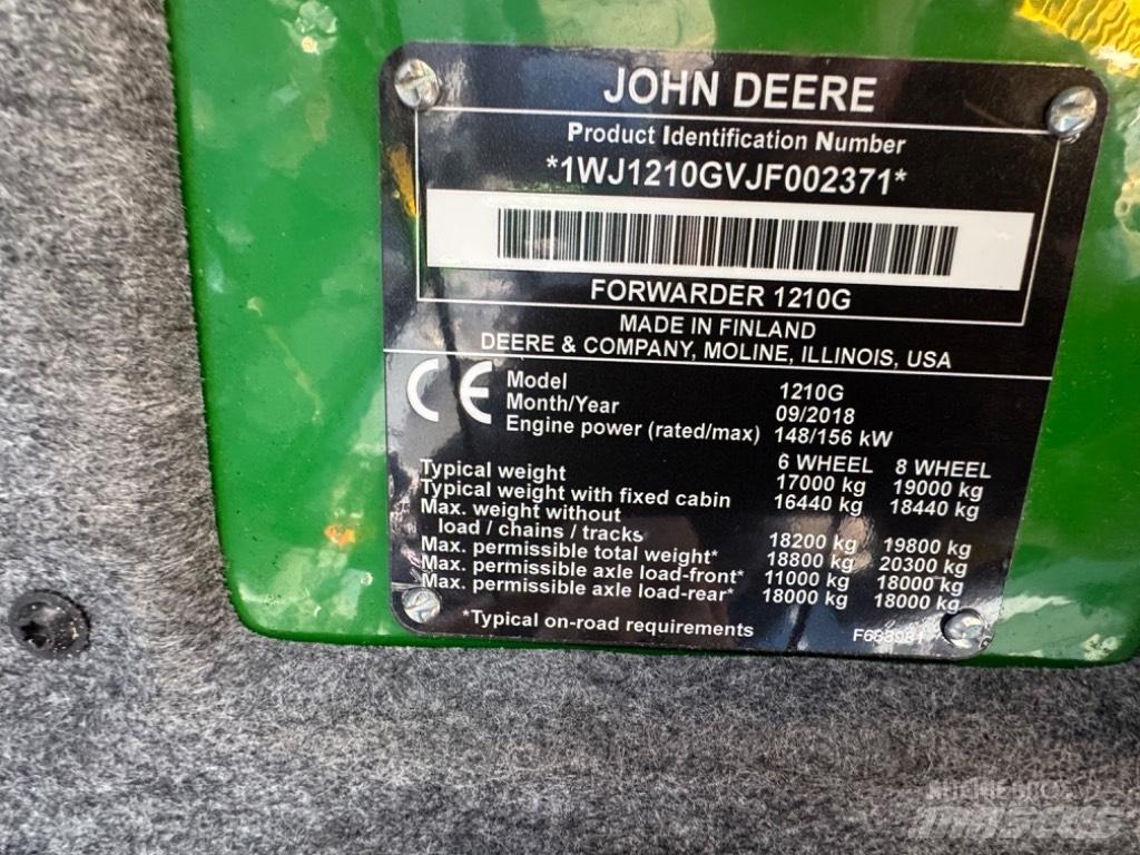 John Deere 1210 G شاحنات