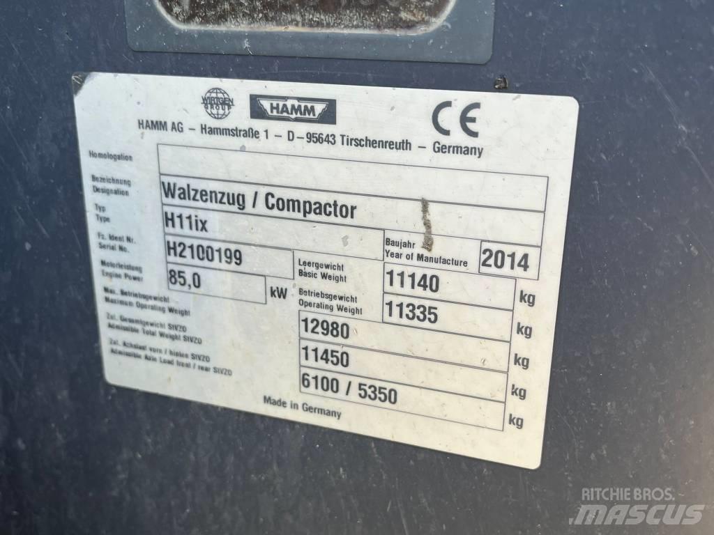 Hamm H11 i x مداحل أحادية الأسطوانة