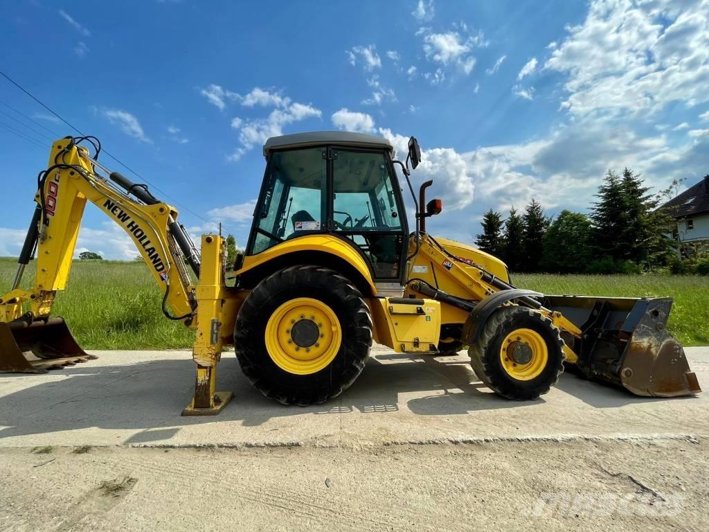 New Holland B 100 C لوادر ذات جرافات عكسية