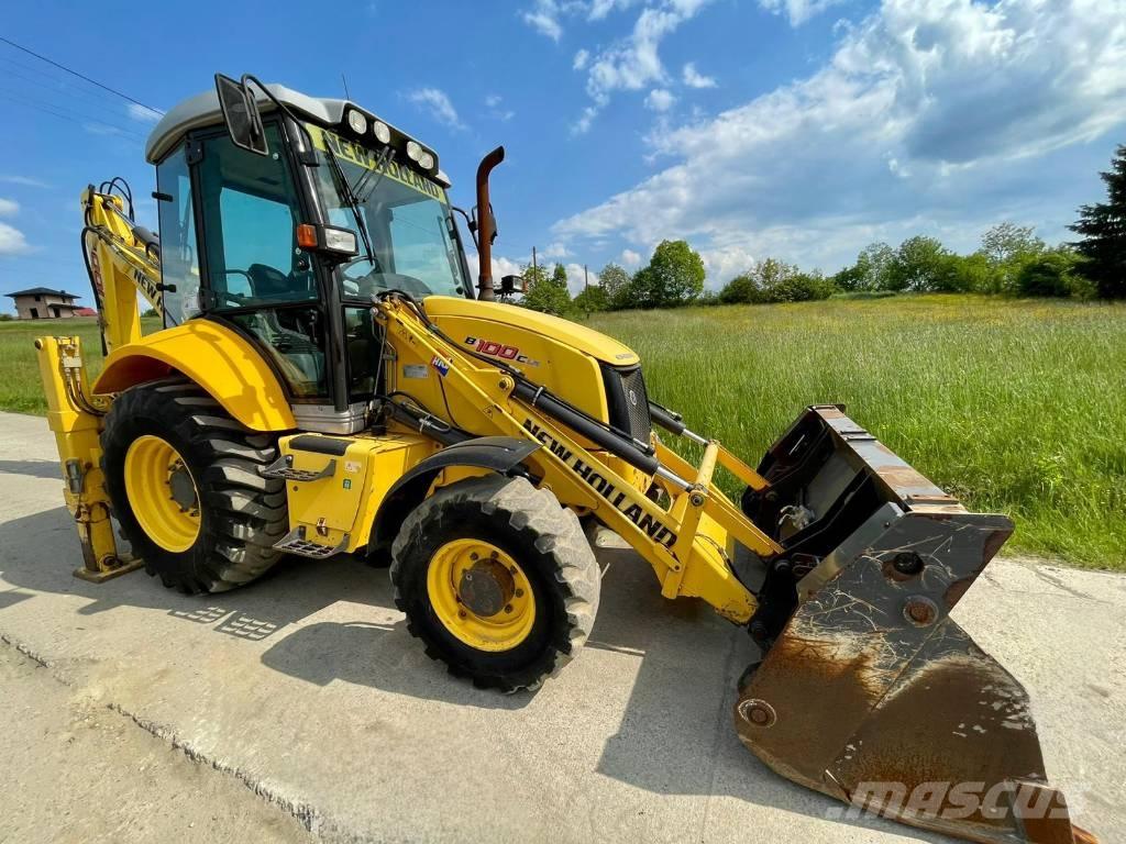 New Holland B 100 C لوادر ذات جرافات عكسية