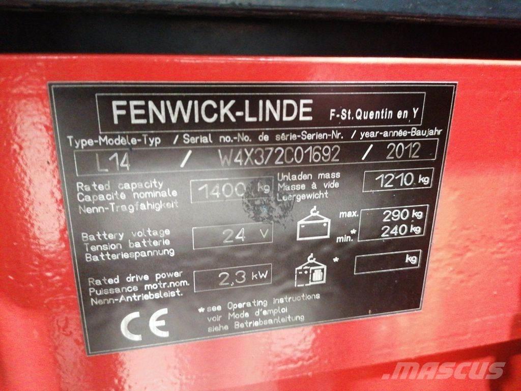 Linde L14 معدات التكديس الجوالة