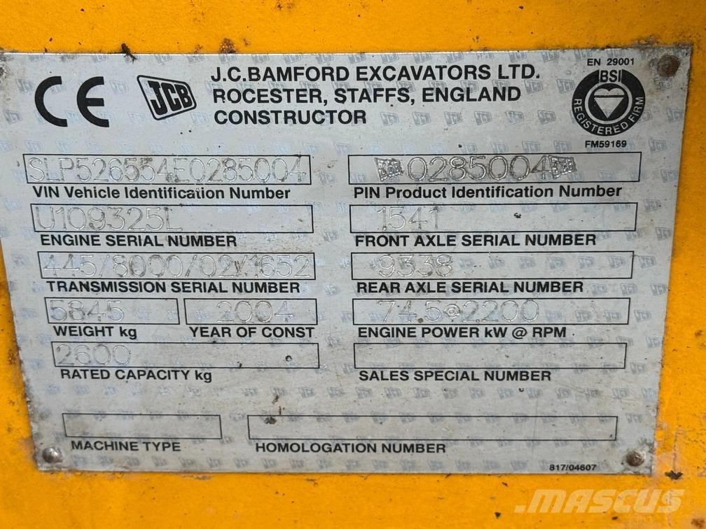 JCB 526 S مناولات متداخلة