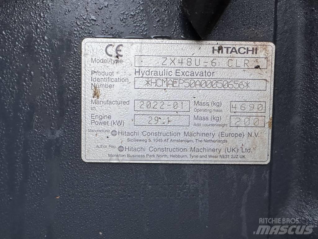 Hitachi ZX 48 U-6 حفارات صغيرة أقل من 7 طن (حفارات صغيرة)