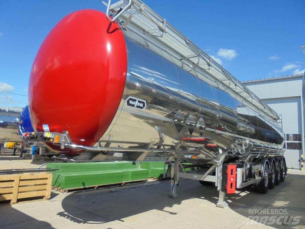 Van Hool 45000 liter نصف مقطورات مقطورة 