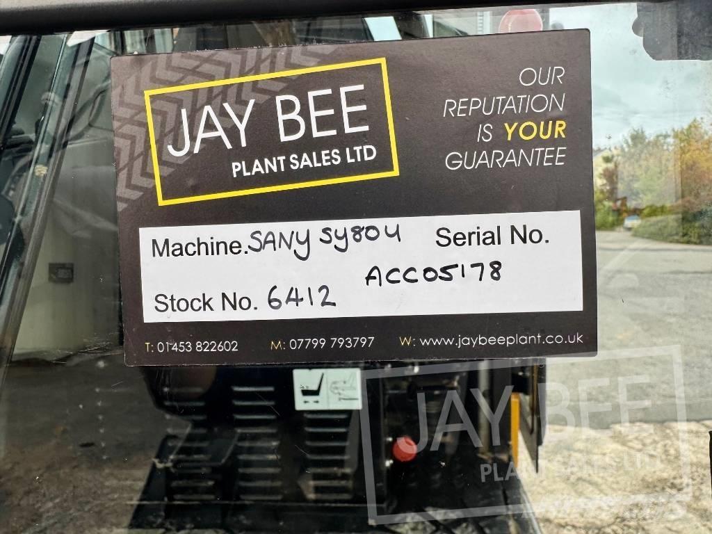 Sany SY 80 U حفارات وسط 7 طن - 12 طن