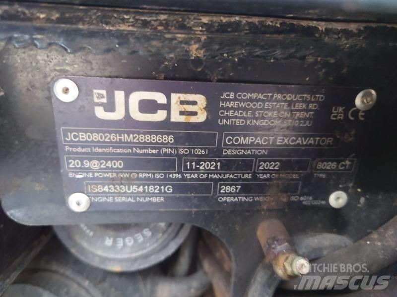 JCB 8026 CTS حفارات صغيرة أقل من 7 طن (حفارات صغيرة)