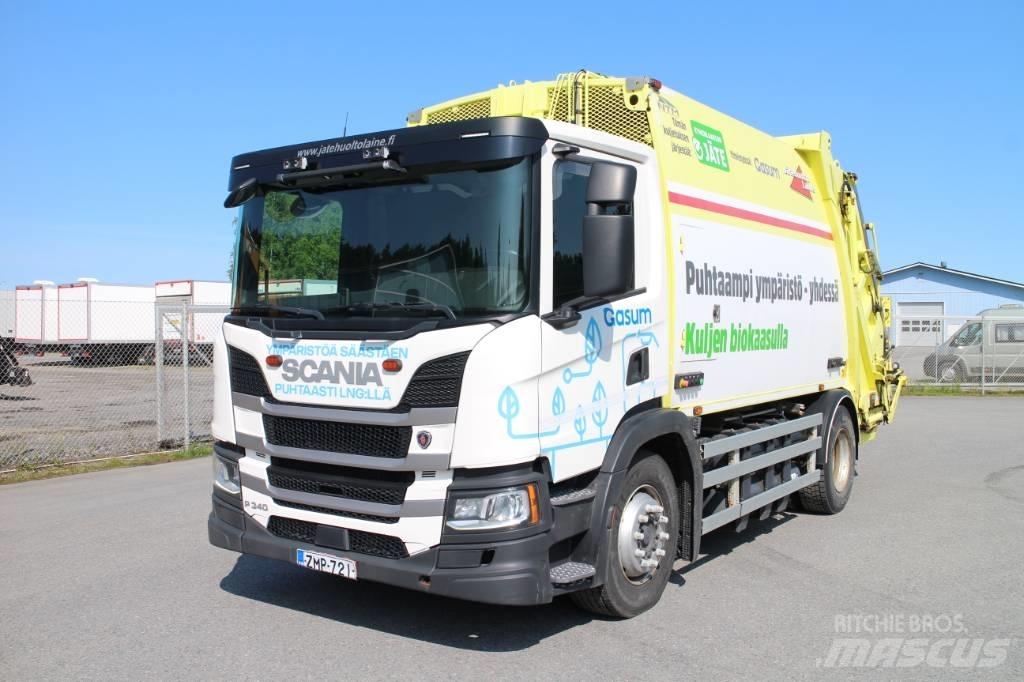 Scania P 340 CNG A شاحنات المخلفات