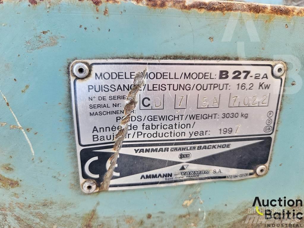 Yanmar B 27-2 A حفارات صغيرة أقل من 7 طن (حفارات صغيرة)