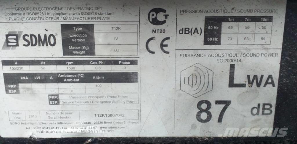 Sdmo T 12 K مولدات ديزل