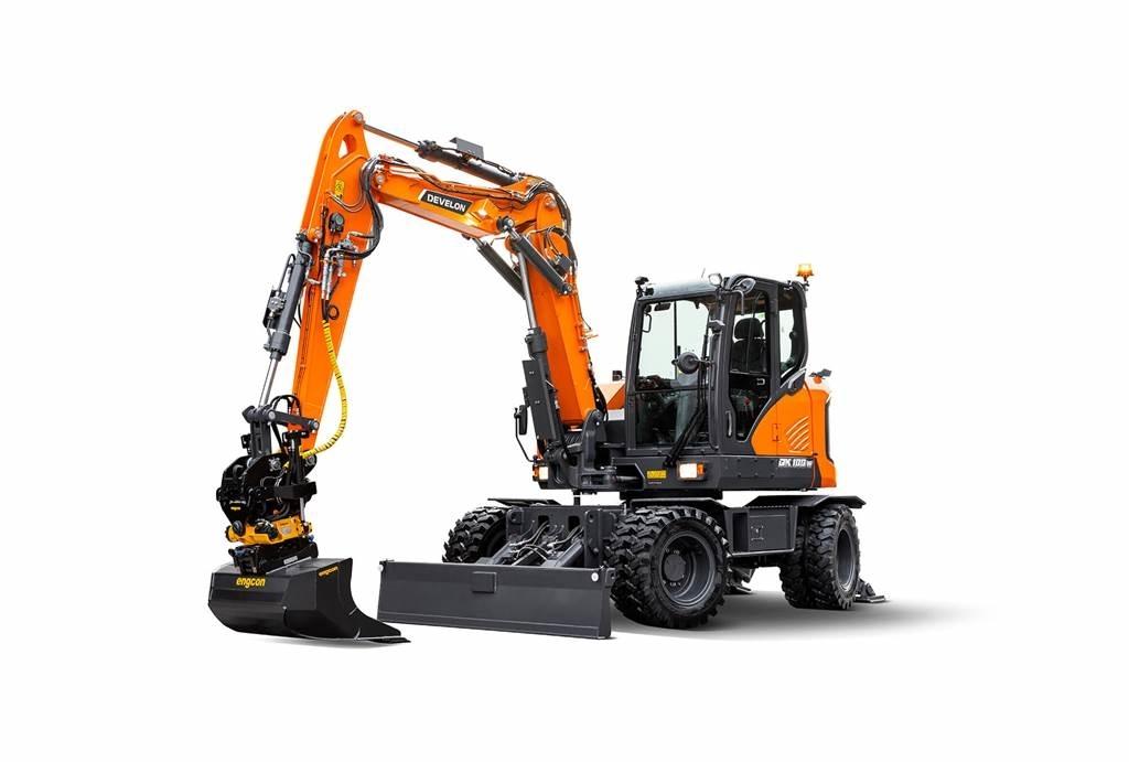 Develon DX100W-7 حفارات بعجل