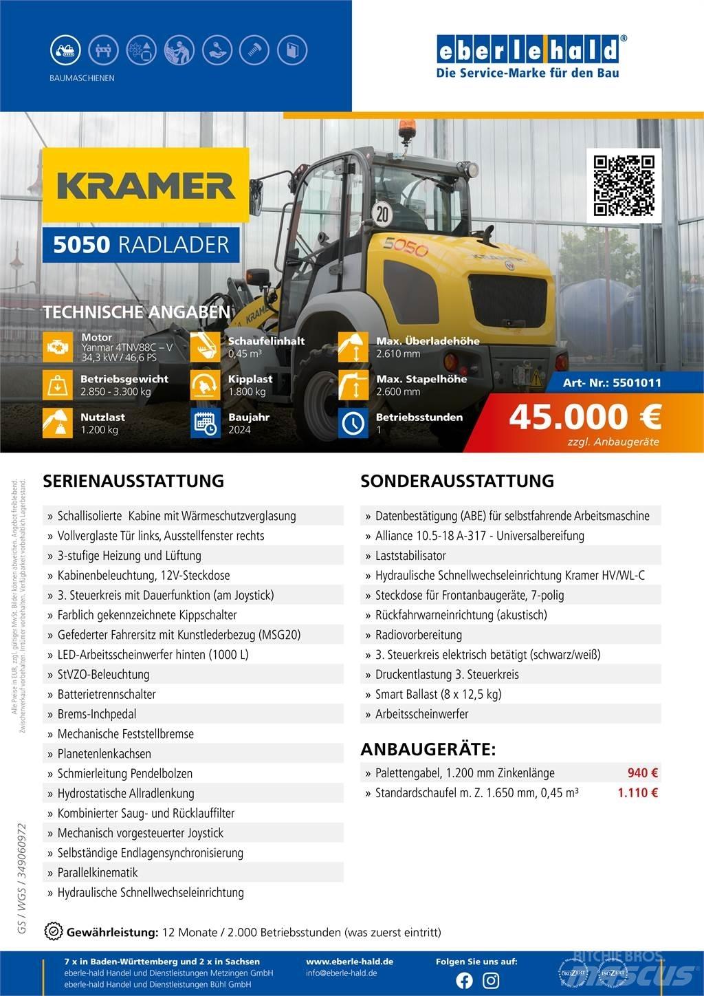 Kramer 5050 لوادر بعجل