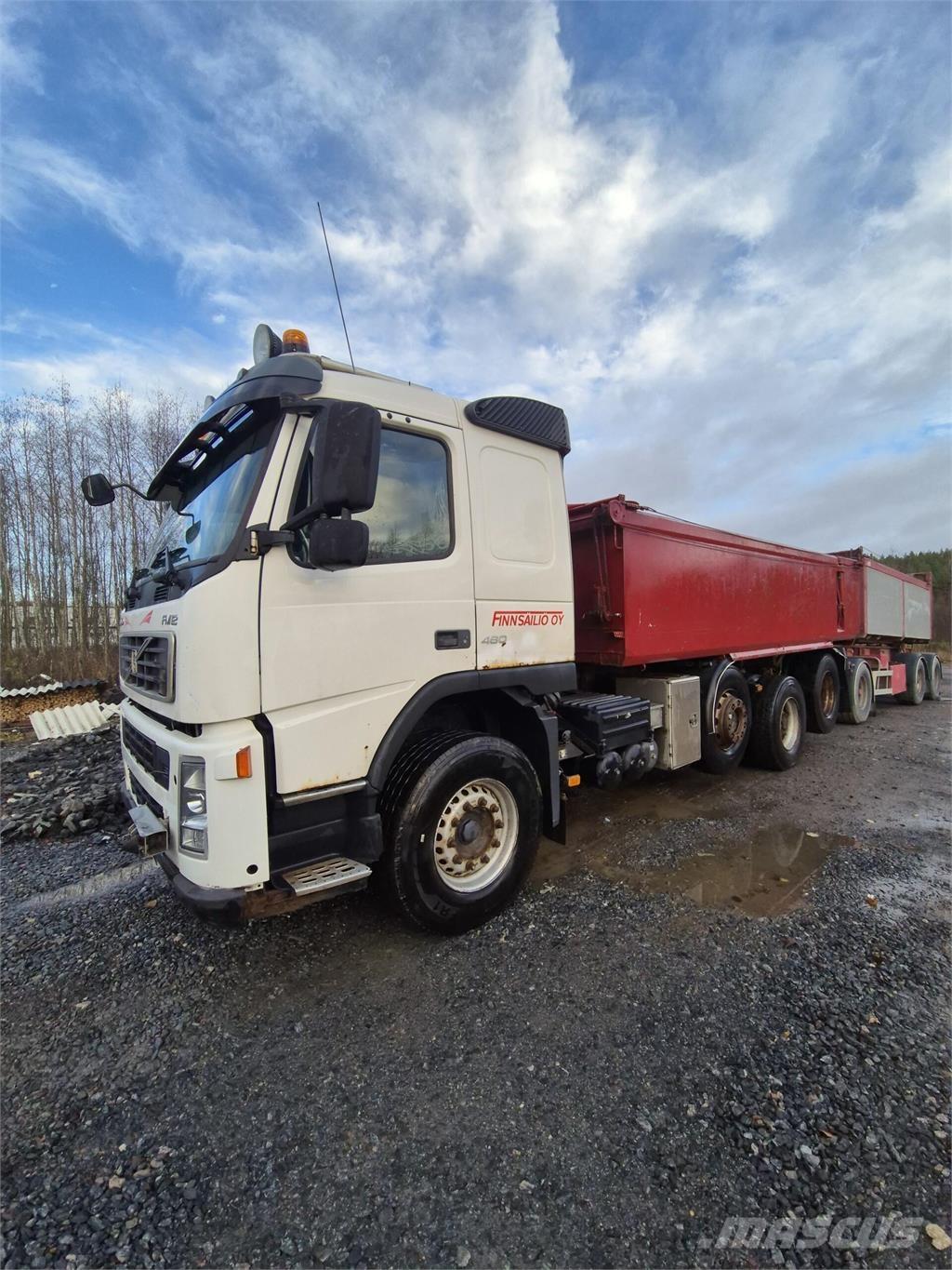 Volvo FM12 8x2 شاحنات قلابة