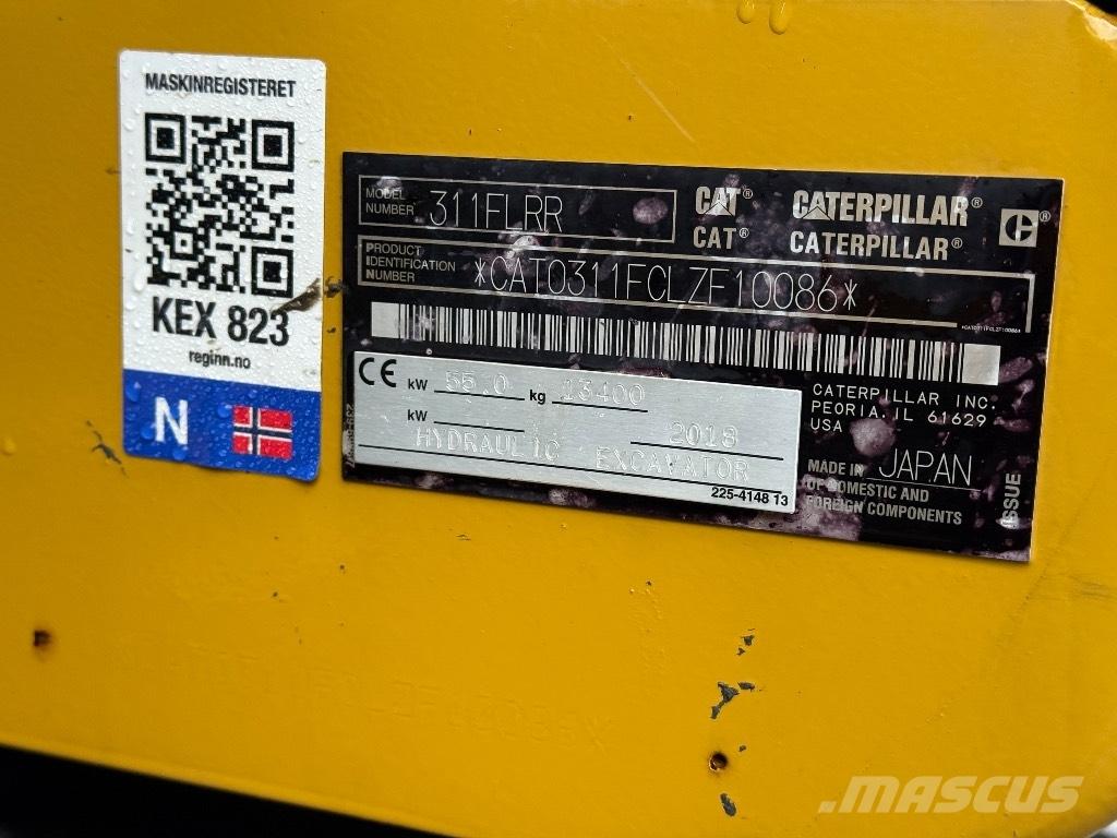 CAT 311 FL RR حفارات زحافة