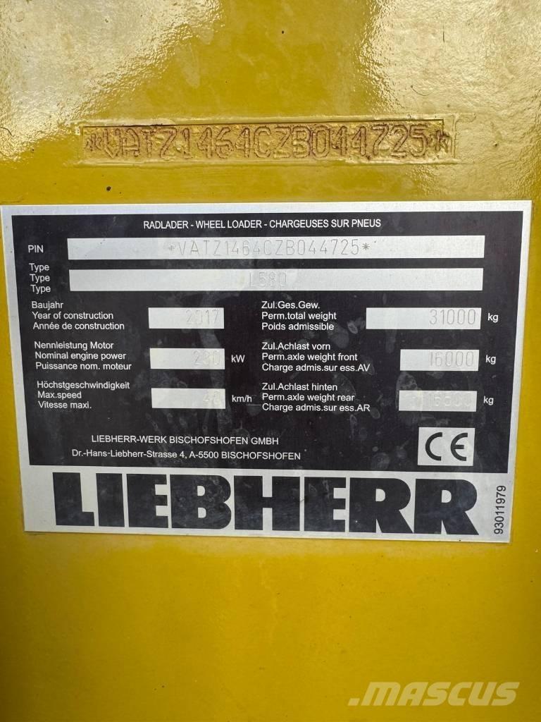 Liebherr 580 لوادر بعجل