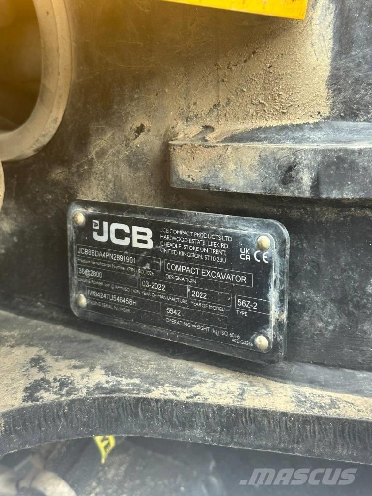 JCB 56 Z-2 حفارات زحافة