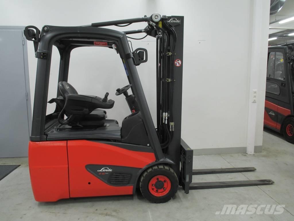 Linde E 16 C-02 شاحنات ذات رافعات شوكية تعمل بالكهرباء