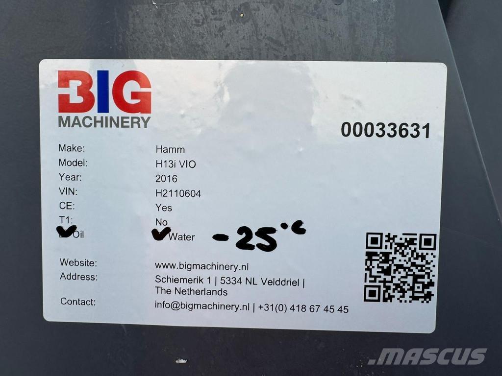 Hamm H13i VIO مداحل أحادية الأسطوانة