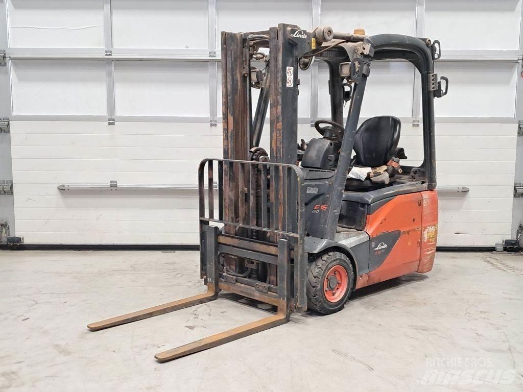 Linde E16C-02 شاحنات ذات رافعات شوكية تعمل بالكهرباء