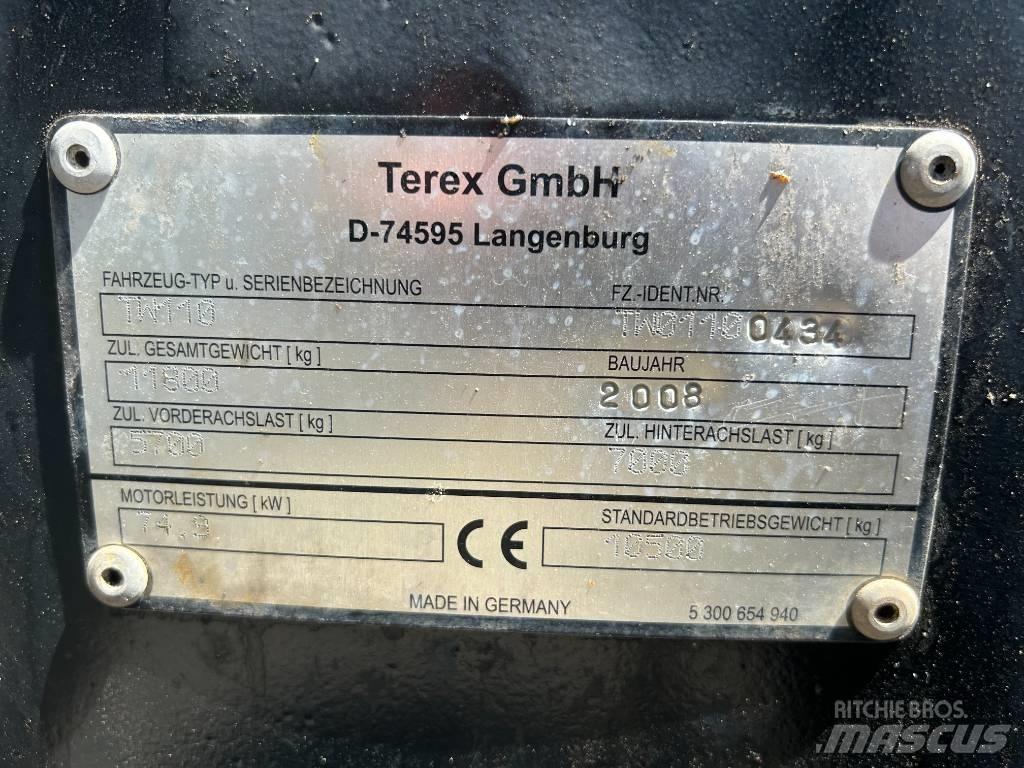 Terex TW 110 حفارات بعجل